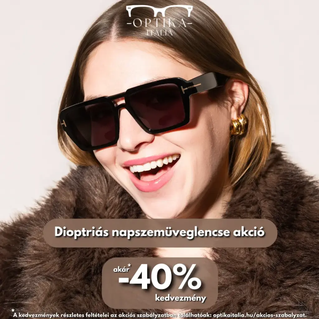 Dioptriás napszemüveglencse akció 2026