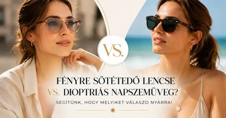 Fényre sötétedő lencse vs. dioptriás napszemüveg?